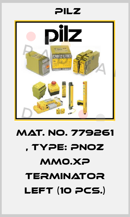 Mat. No. 779261 , Type: PNOZ mm0.xp terminator left (10 pcs.) Pilz
