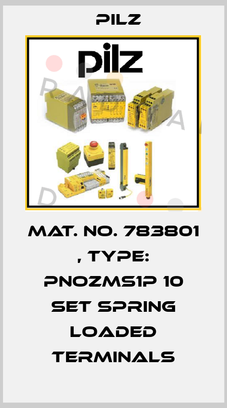 Mat. No. 783801 , Type: PNOZms1p 10 Set spring loaded terminals Pilz