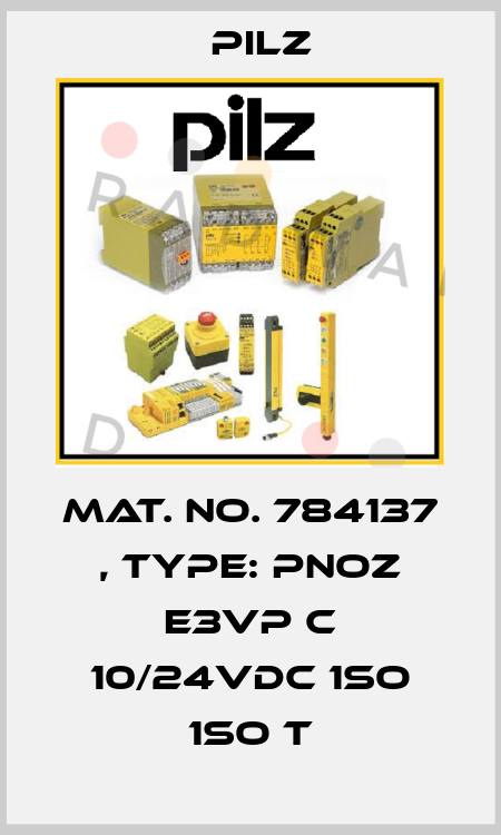 Mat. No. 784137 , Type: PNOZ e3vp C 10/24VDC 1so 1so t Pilz