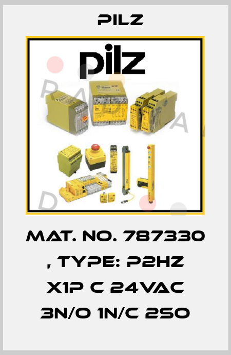 Mat. No. 787330 , Type: P2HZ X1P C 24VAC 3n/o 1n/c 2so Pilz