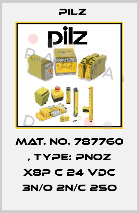 Mat. No. 787760 , Type: PNOZ X8P C 24 VDC 3n/o 2n/c 2so Pilz