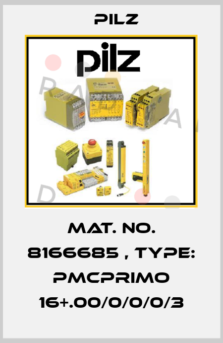 Mat. No. 8166685 , Type: PMCprimo 16+.00/0/0/0/3 Pilz
