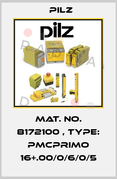 Mat. No. 8172100 , Type: PMCprimo 16+.00/0/6/0/5 Pilz