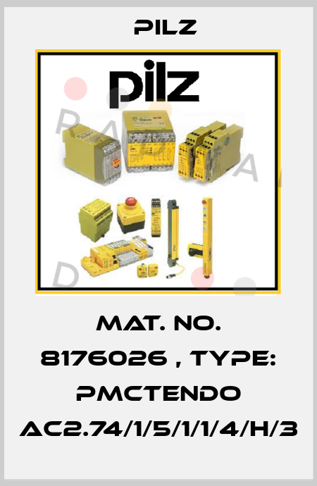 Mat. No. 8176026 , Type: PMCtendo AC2.74/1/5/1/1/4/H/3 Pilz