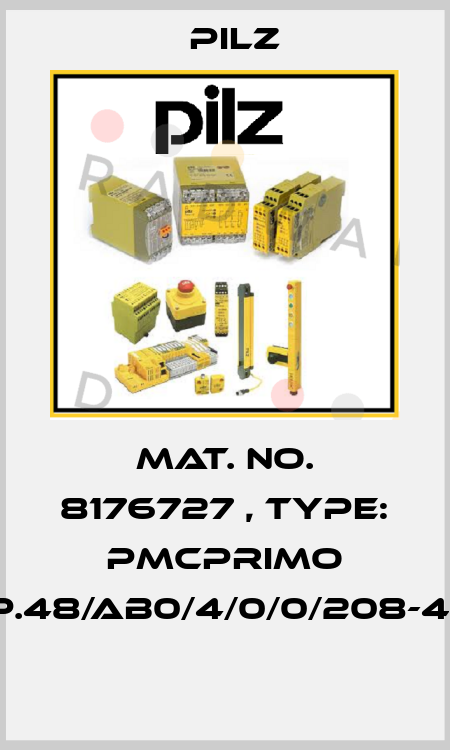 Mat. No. 8176727 , Type: PMCprimo DriveP.48/AB0/4/0/0/208-480VAC  Pilz