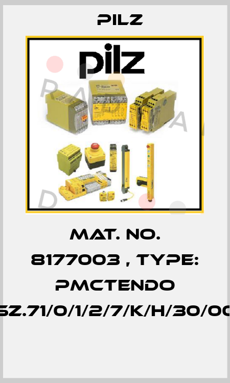 Mat. No. 8177003 , Type: PMCtendo SZ.71/0/1/2/7/K/H/30/00  Pilz