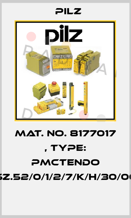 Mat. No. 8177017 , Type: PMCtendo SZ.52/0/1/2/7/K/H/30/00  Pilz