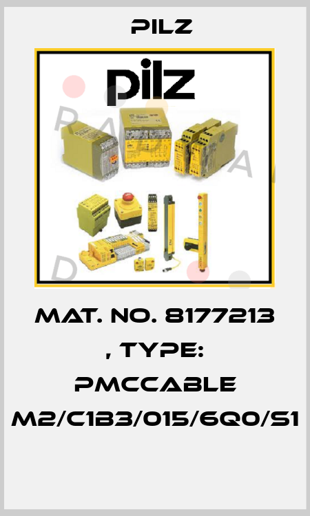 Mat. No. 8177213 , Type: PMCcable M2/C1B3/015/6Q0/S1  Pilz