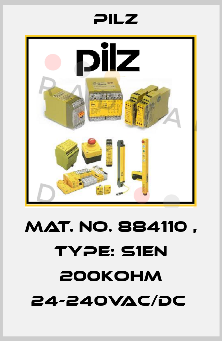 Mat. No. 884110 , Type: S1EN 200KOhm 24-240VAC/DC  Pilz