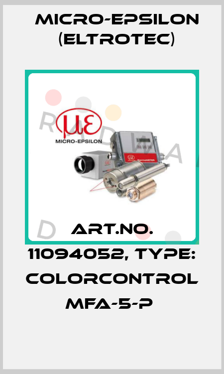 Art.No. 11094052, Type: colorCONTROL MFA-5-P  Micro-Epsilon (Eltrotec)