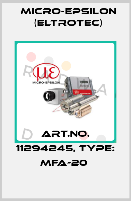 Art.No. 11294245, Type: MFA-20  Micro-Epsilon (Eltrotec)