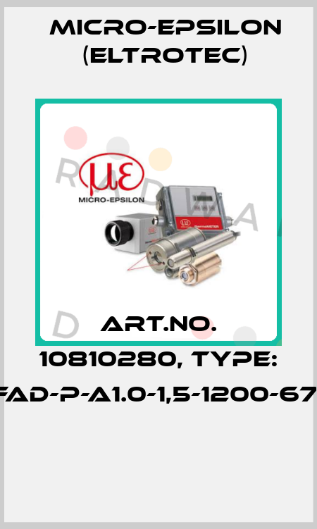 Art.No. 10810280, Type: FAD-P-A1.0-1,5-1200-67°  Micro-Epsilon (Eltrotec)