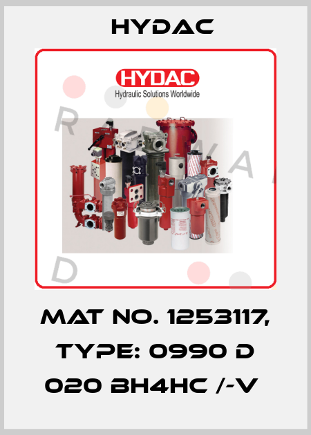 Mat No. 1253117, Type: 0990 D 020 BH4HC /-V  Hydac