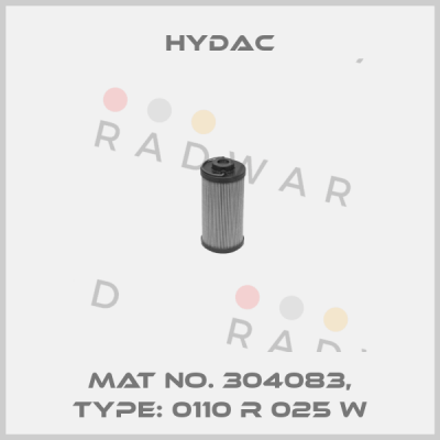 Mat No. 304083, Type: 0110 R 025 W Hydac