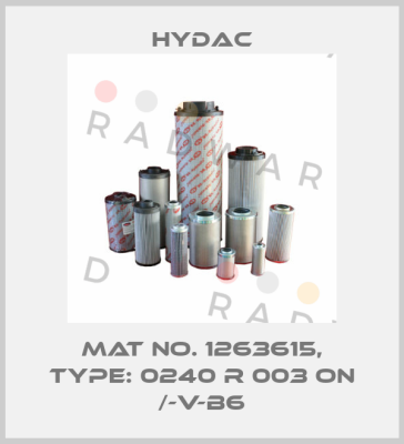 Mat No. 1263615, Type: 0240 R 003 ON /-V-B6 Hydac