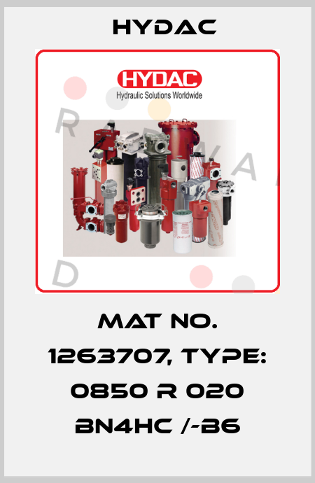 Mat No. 1263707, Type: 0850 R 020 BN4HC /-B6 Hydac