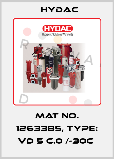 Mat No. 1263385, Type: VD 5 C.0 /-30C  Hydac