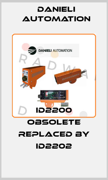 ID2200 obsolete replaced by ID2202 DANIELI AUTOMATION