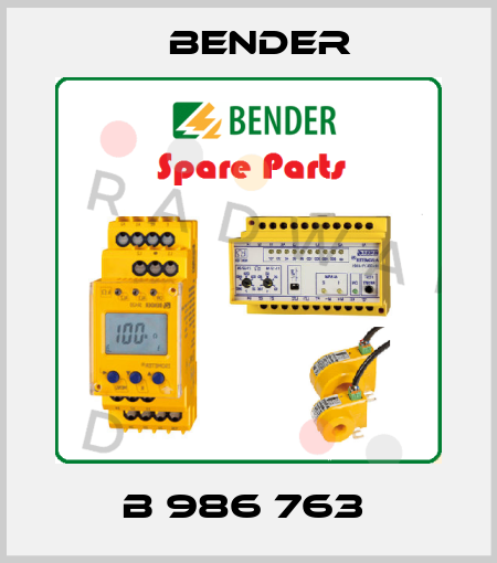B 986 763  Bender