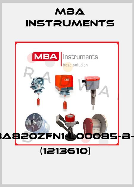 MBA820ZFN1-L00085-B-XX (1213610)  MBA Instruments