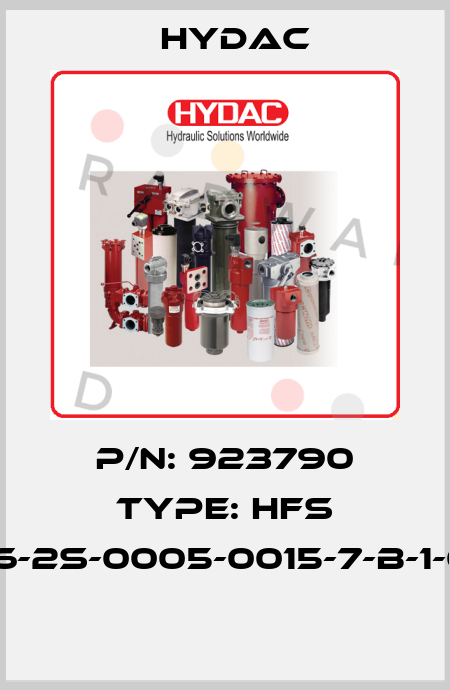 P/N: 923790 Type: HFS 2136-2S-0005-0015-7-B-1-000  Hydac