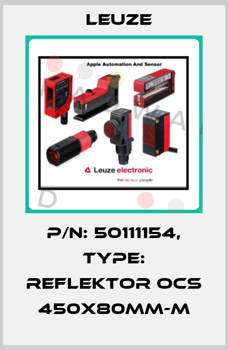 p/n: 50111154, Type: Reflektor OCS 450x80mm-M Leuze