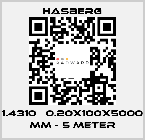 1.4310   0.20X100X5000 MM - 5 METER Hasberg