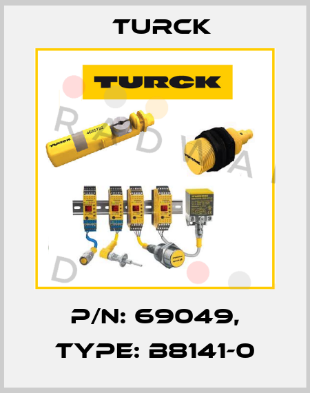 p/n: 69049, Type: B8141-0 Turck
