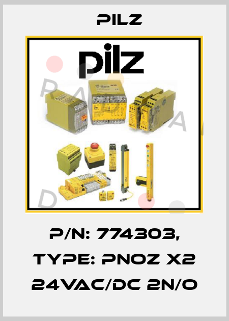 p/n: 774303, Type: PNOZ X2 24VAC/DC 2n/o Pilz