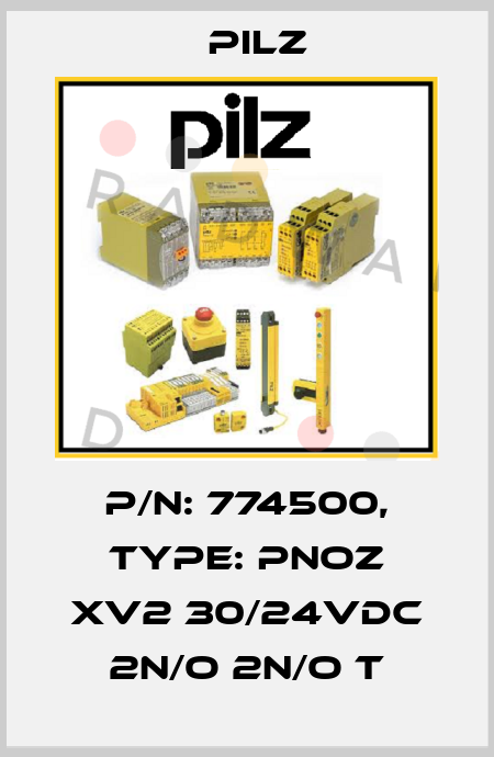 p/n: 774500, Type: PNOZ XV2 30/24VDC 2n/o 2n/o t Pilz