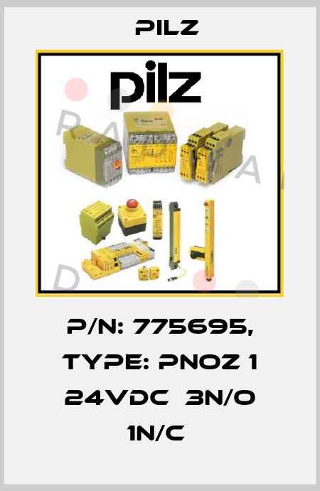 P/N: 775695, Type: PNOZ 1 24VDC  3n/o 1n/c  Pilz