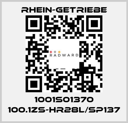 1001S01370 100.1ZS-HR28L/SP137 Rhein-Getriebe