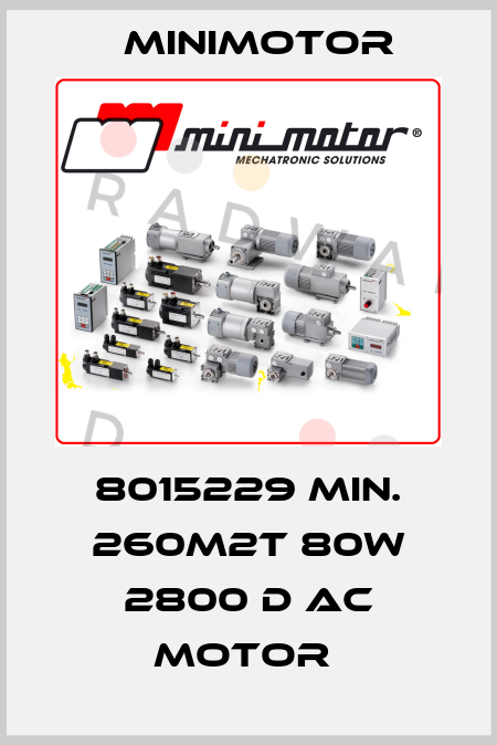 8015229 MIN. 260M2T 80W 2800 D AC MOTOR  Minimotor