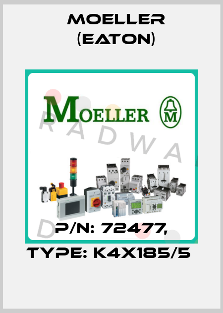 P/N: 72477, Type: K4X185/5  Moeller (Eaton)
