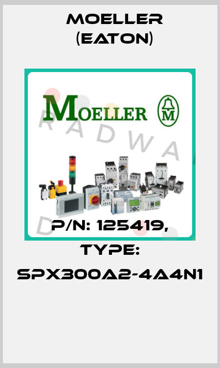 P/N: 125419, Type: SPX300A2-4A4N1  Moeller (Eaton)
