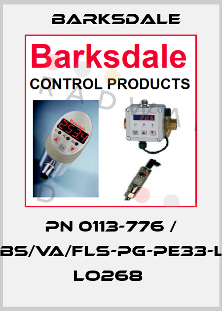 pn 0113-776 / UNS2000-ABS/VA/FLS-PG-PE33-L2/3.3-Dual Lo268  Barksdale