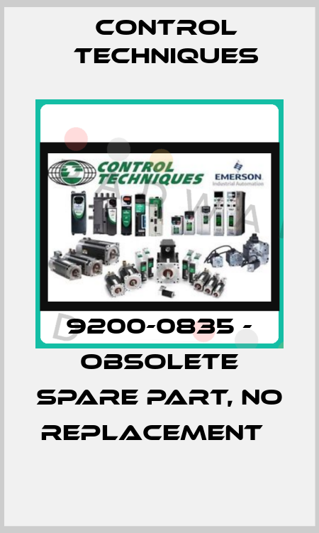 9200-0835 - Obsolete Spare Part, No Replacement   Control Techniques