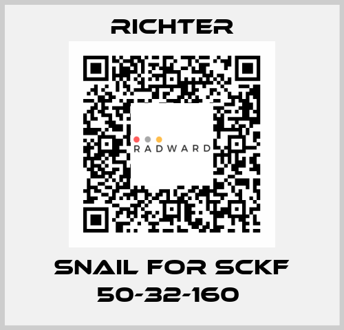 Snail For SCKF 50-32-160  RICHTER