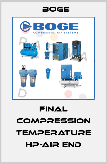 Final Compression Temperature HP-air end Boge