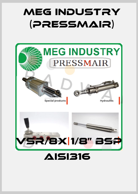 VSR/8X 1/8” BSP AISI316  Meg Industry (Pressmair)