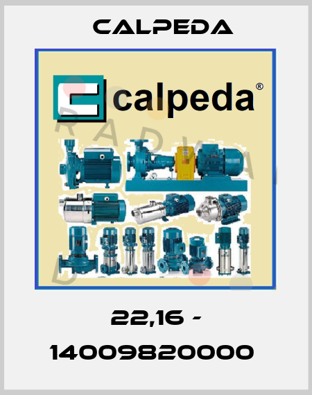 22,16 - 14009820000  Calpeda