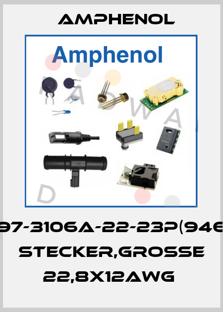 97-3106A-22-23P(946 STECKER,GROßE 22,8X12AWG  Amphenol