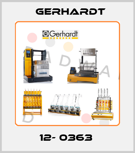 12- 0363  Gerhardt