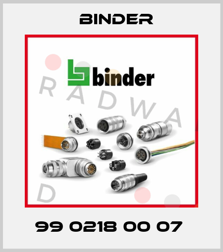 99 0218 00 07  Binder