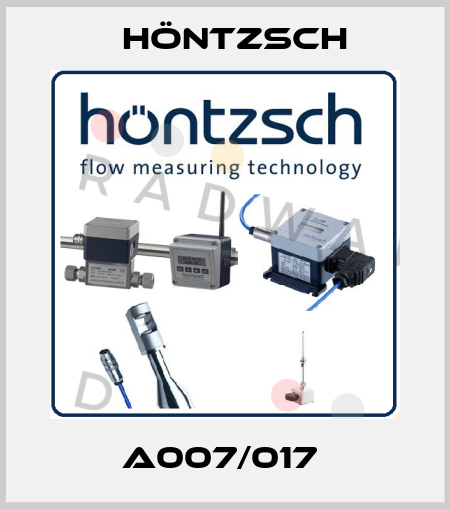 A007/017  Höntzsch