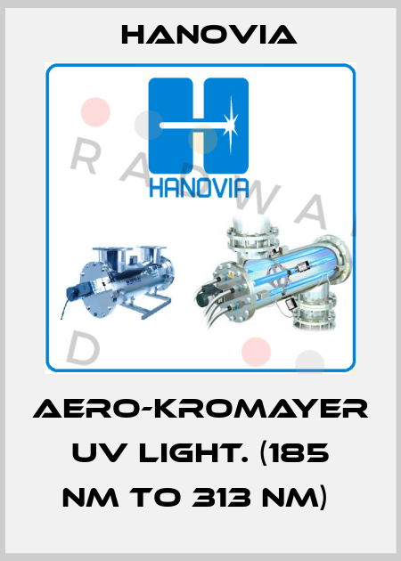 Aero-Kromayer UV light. (185 nm to 313 nm)  Hanovia