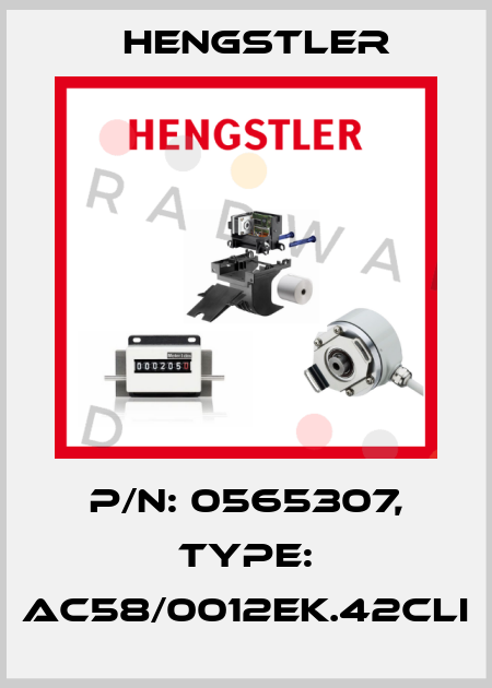 p/n: 0565307, Type: AC58/0012EK.42CLI Hengstler
