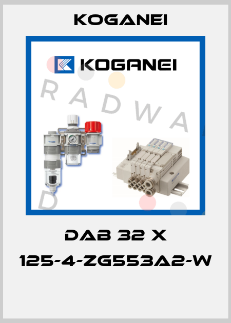 DAB 32 X 125-4-ZG553A2-W  Koganei