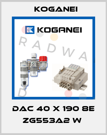 DAC 40 X 190 8E ZG553A2 W  Koganei