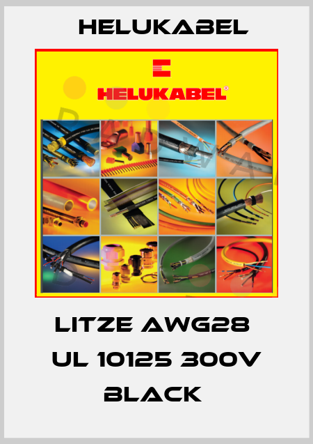 Litze AWG28  UL 10125 300V black  Helukabel